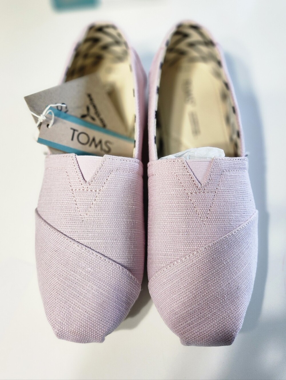Toms Women's Lilac Canvas Slip-On Flats Size 7.5